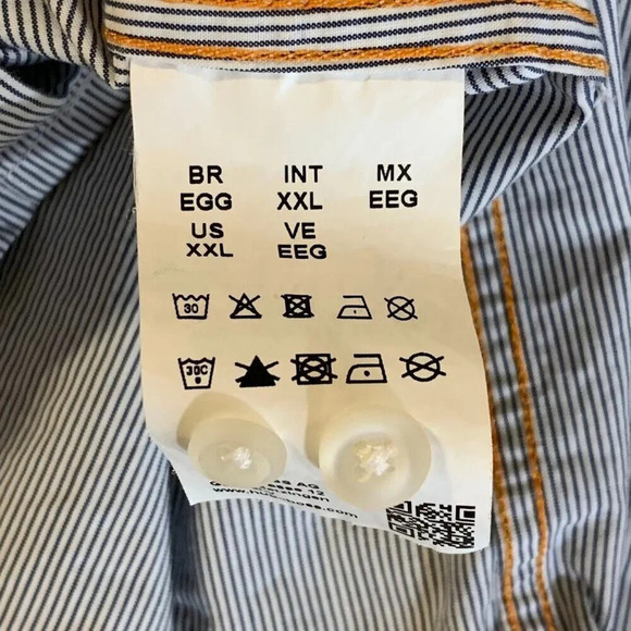 Hugo Boss Men's Edipo Slim Fit Cotton‎ Colorblock Classic Button Down Size XXL - Picture 9 of 14